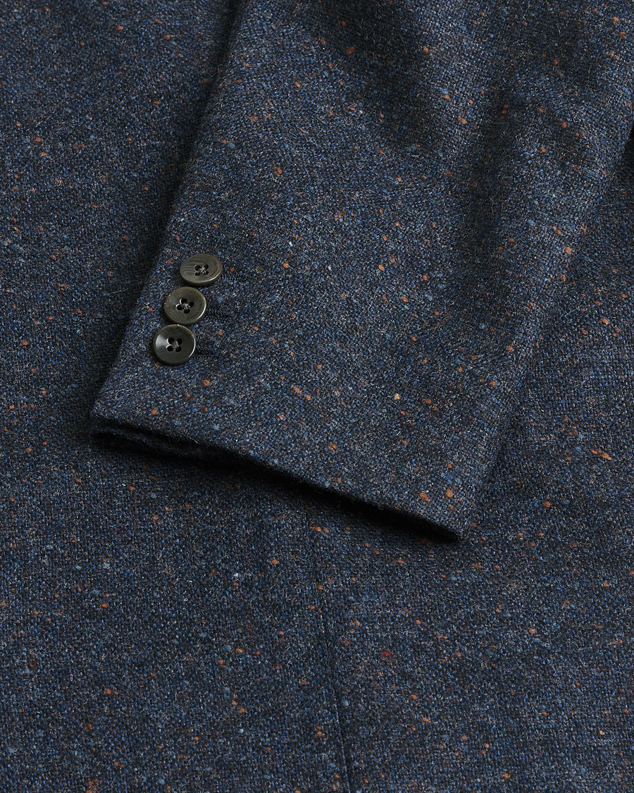 Men | Pre-owned Blazers | Pre-owned | Boglioli Dover Wool Blazer Navy Melange 48