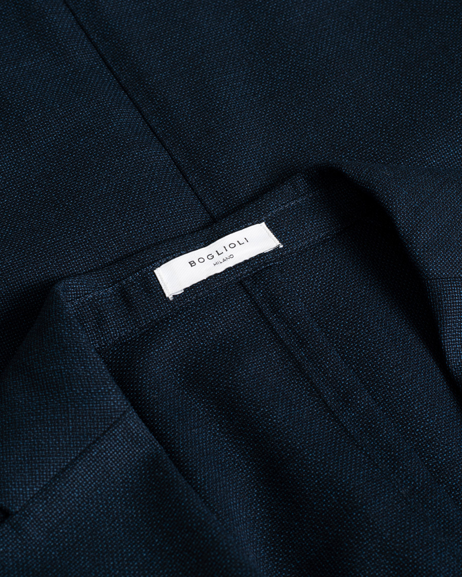 Men | Blazers | Pre-owned | Boglioli K Jacket Wool Hopsack Blazer Navy