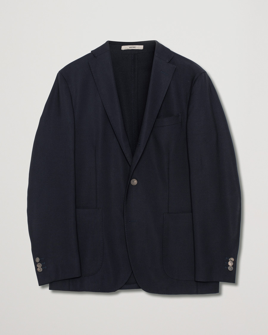 Men | Blazers | Pre-owned | Boglioli K Jacket Wool Hopsack Blazer Navy