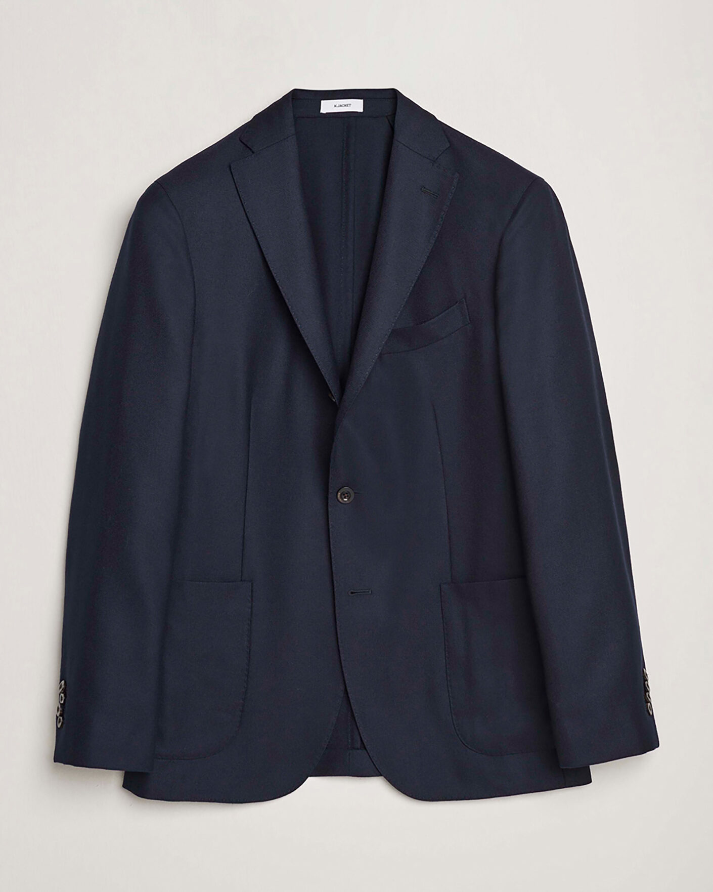 Men | Pre-owned Blazers | Pre-owned | Boglioli K Jacket Wool Hopsack Blazer Navy 50