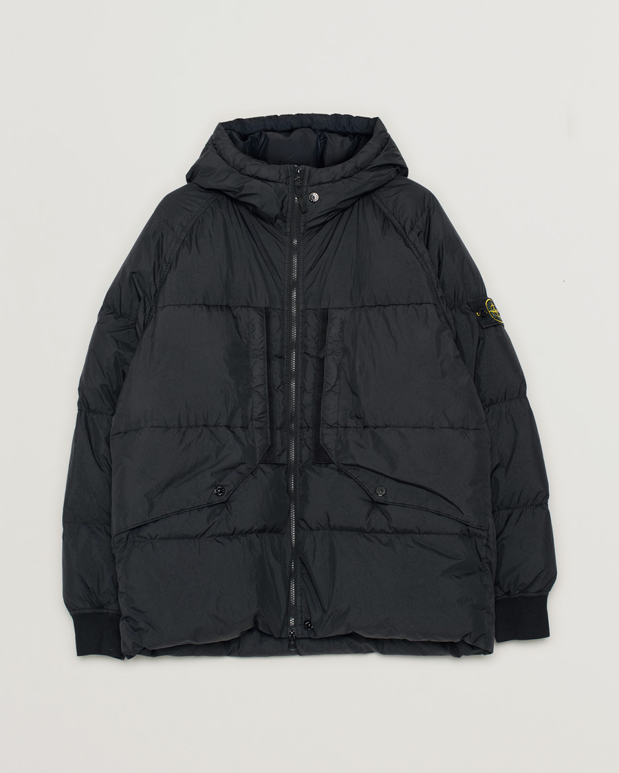 Men | Coats & Jackets | Pre-owned | Stone Island Garment Dyed Recycled Nylon Down Jacket Black