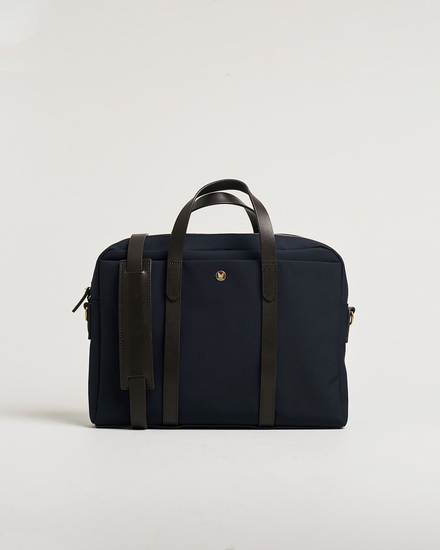 Men | Pre-owned Accessories | Pre-owned | Mismo M/S Aspire Briefcase Navy/Dark Brown