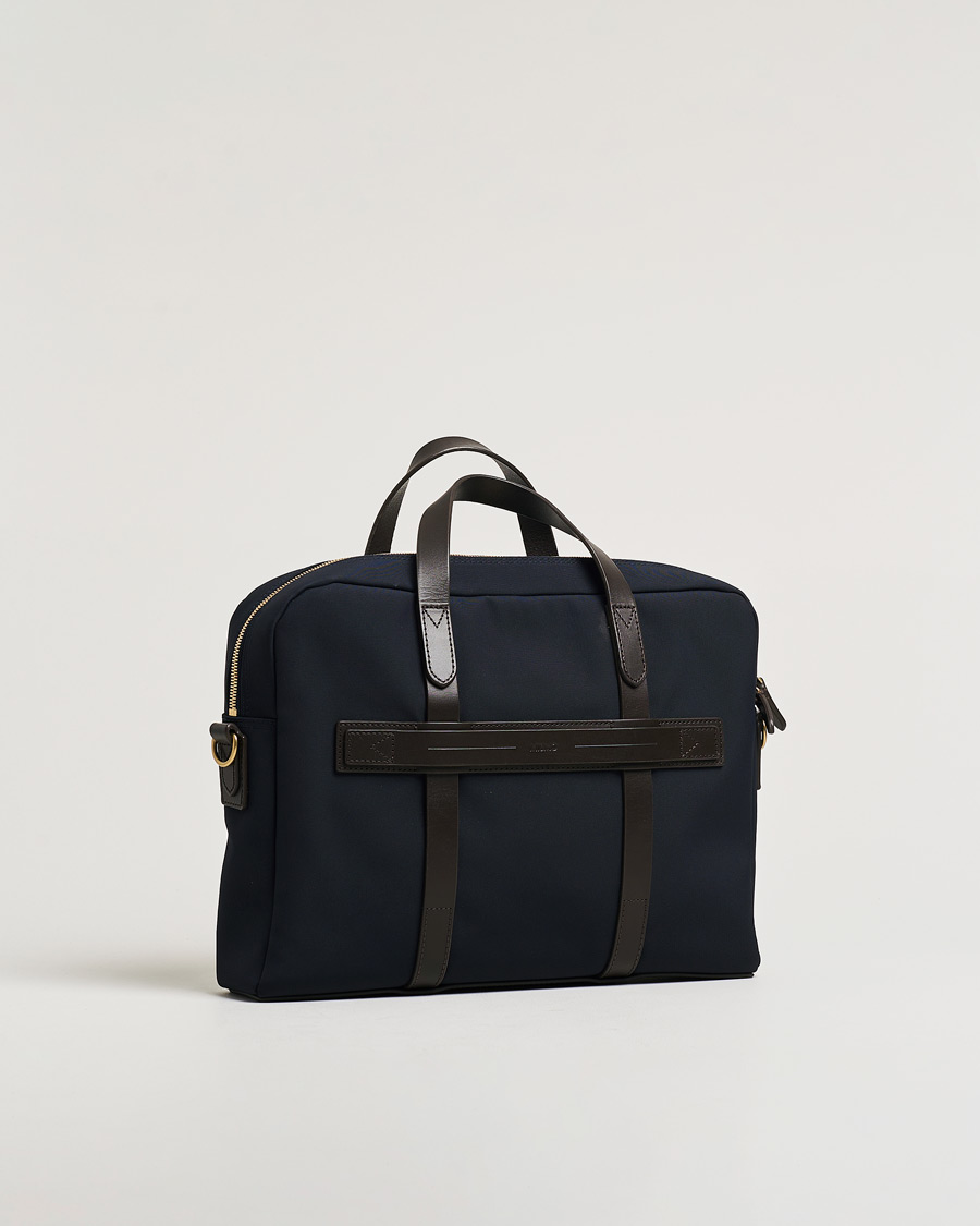 Men | Mismo M/S Aspire Briefcase Navy/Dark Brown | Pre-owned | Mismo M/S Aspire Briefcase Navy/Dark Brown
