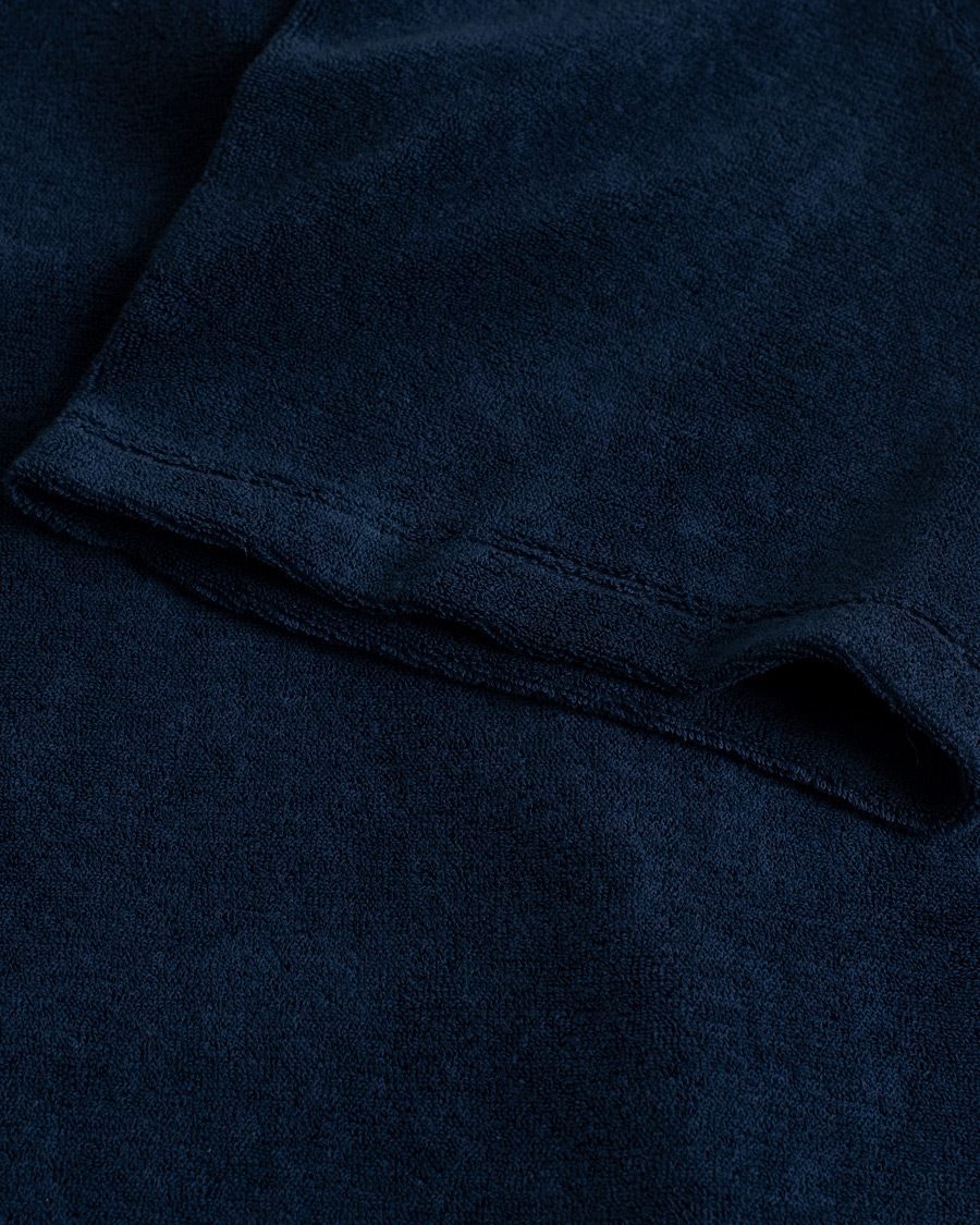 Men | Polo Shirts | Pre-owned | Ermenegildo Zegna Short Sleeve Terry Piquet Navy XL