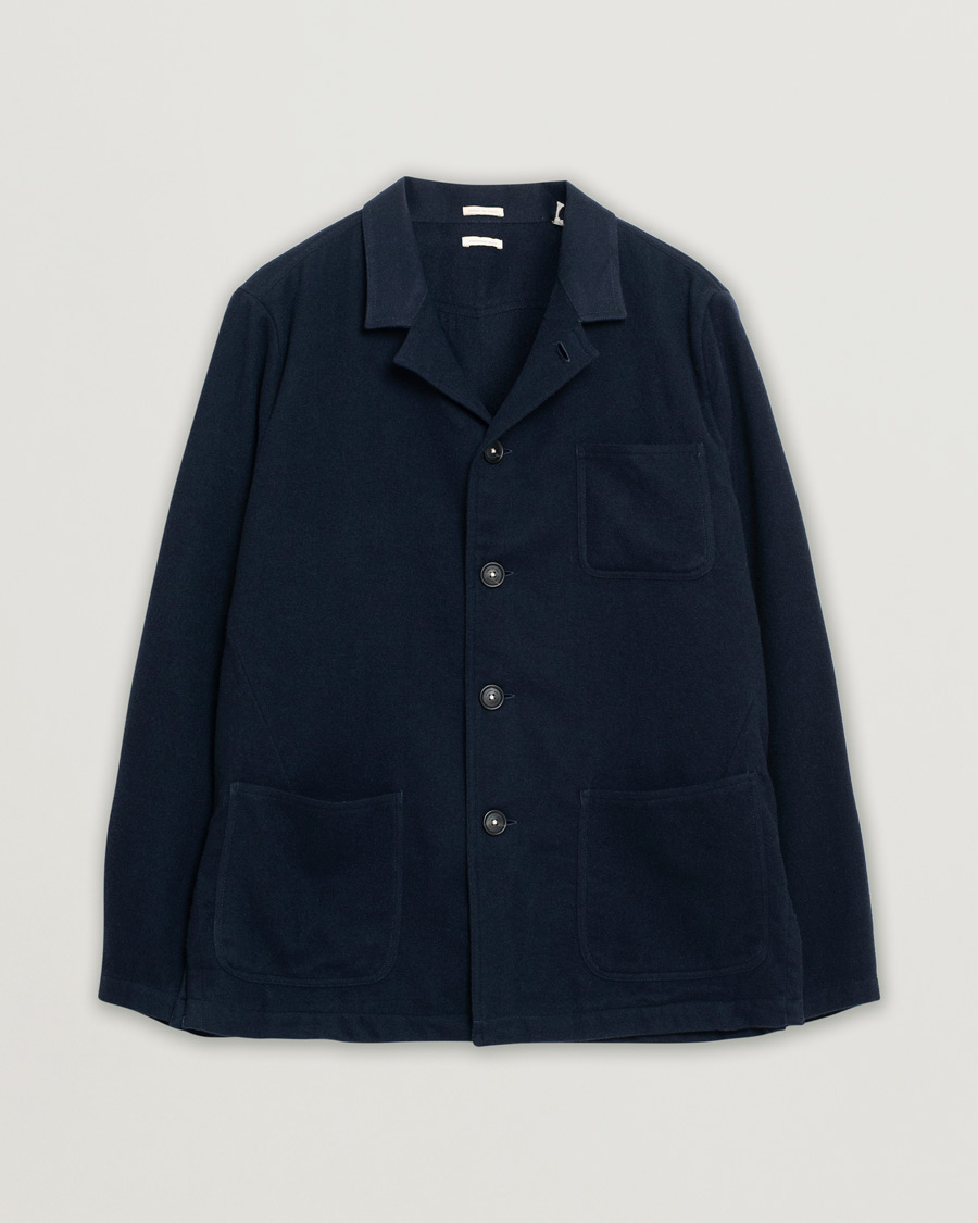 Men | Coats & Jackets | Pre-owned | Massimo Alba Florida Wool, Silk & Cashmere Shirt Jacket Navy M