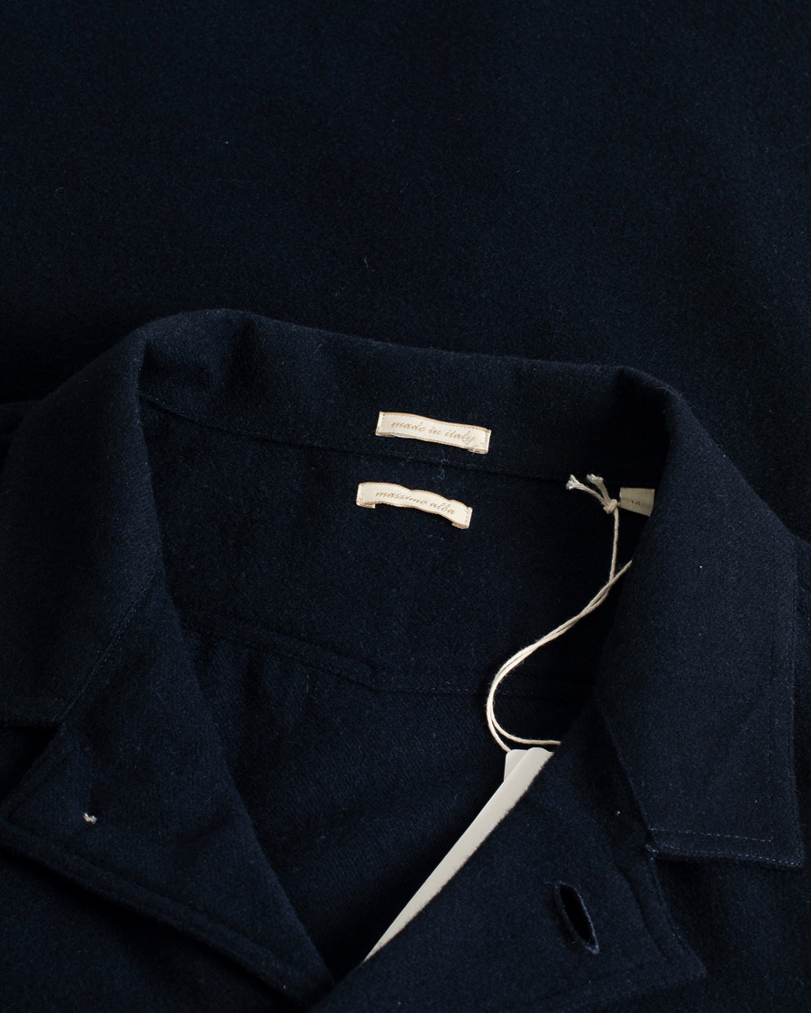 Men | Coats & Jackets | Pre-owned | Massimo Alba Florida Wool, Silk & Cashmere Shirt Jacket Navy M