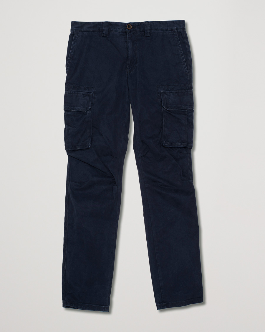 Men | Trousers | Pre-owned | Incotex Slim Fit Cargo Pants Navy W34
