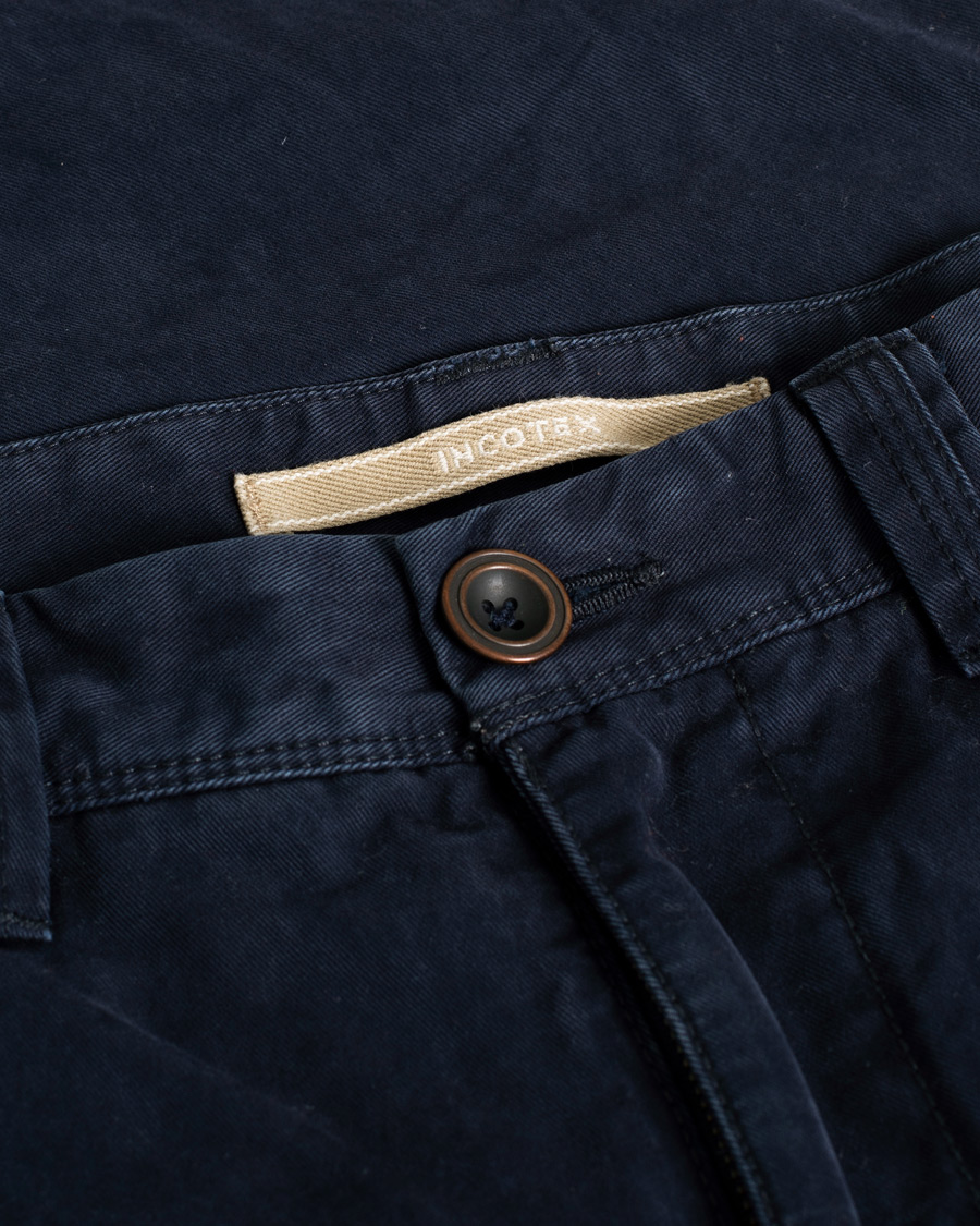 Men | Trousers | Pre-owned | Incotex Slim Fit Cargo Pants Navy W34