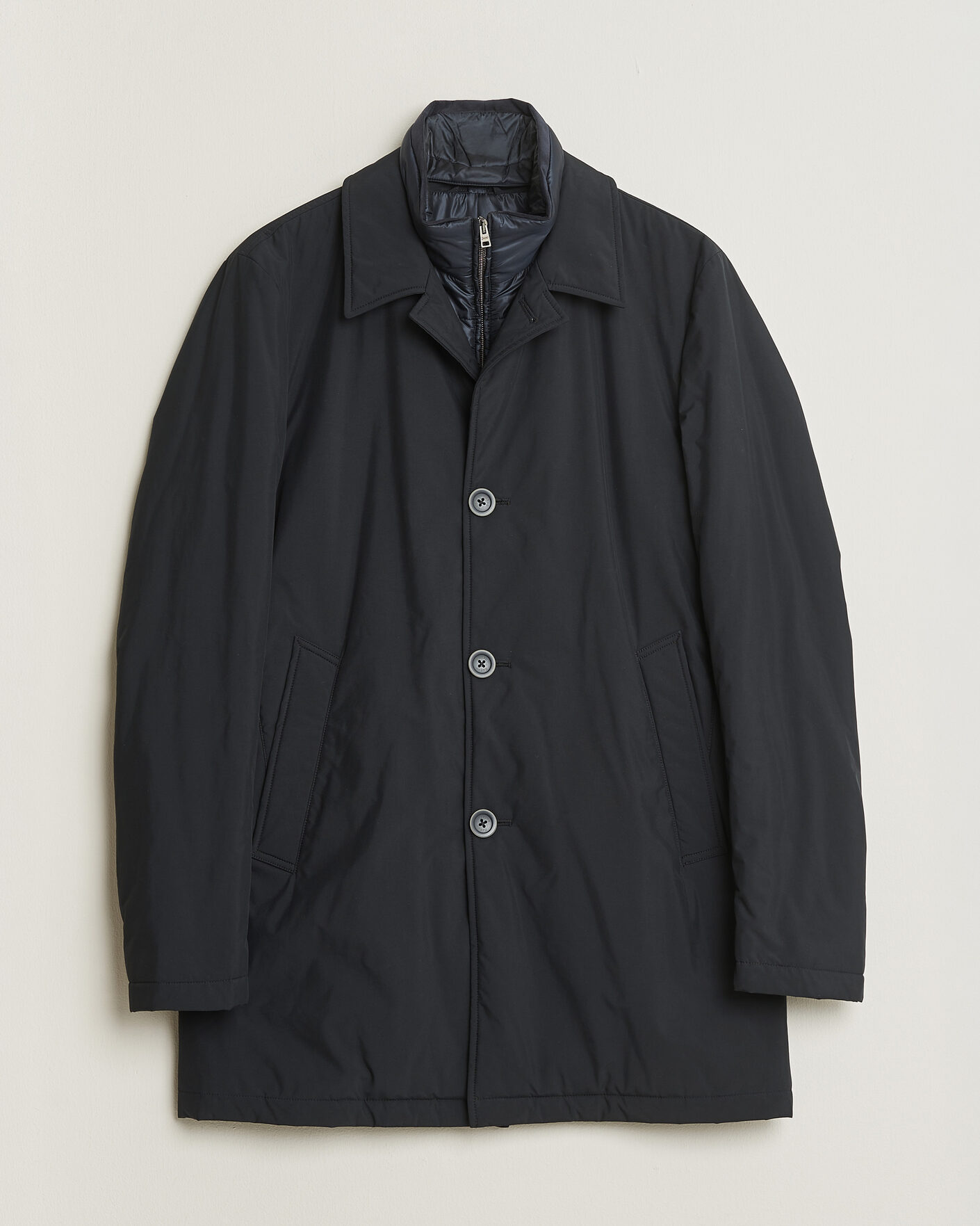 Men | Pre-owned Coats & Jackets | Herno | Nylon City Coat Navy 50