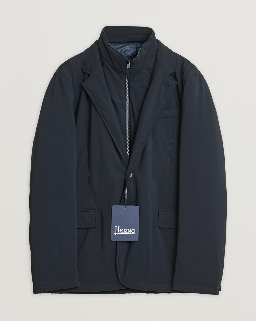 Men | Coats & Jackets | Pre-owned | Herno Nylon City Blazer Navy