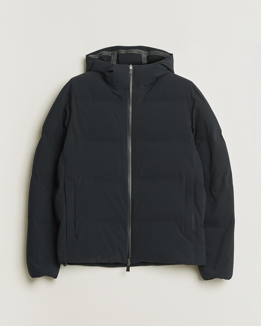 Men | Pre-owned Coats & Jackets | Pre-owned | Herno Laminar Stretch Nylon Down Jacket Navy 46