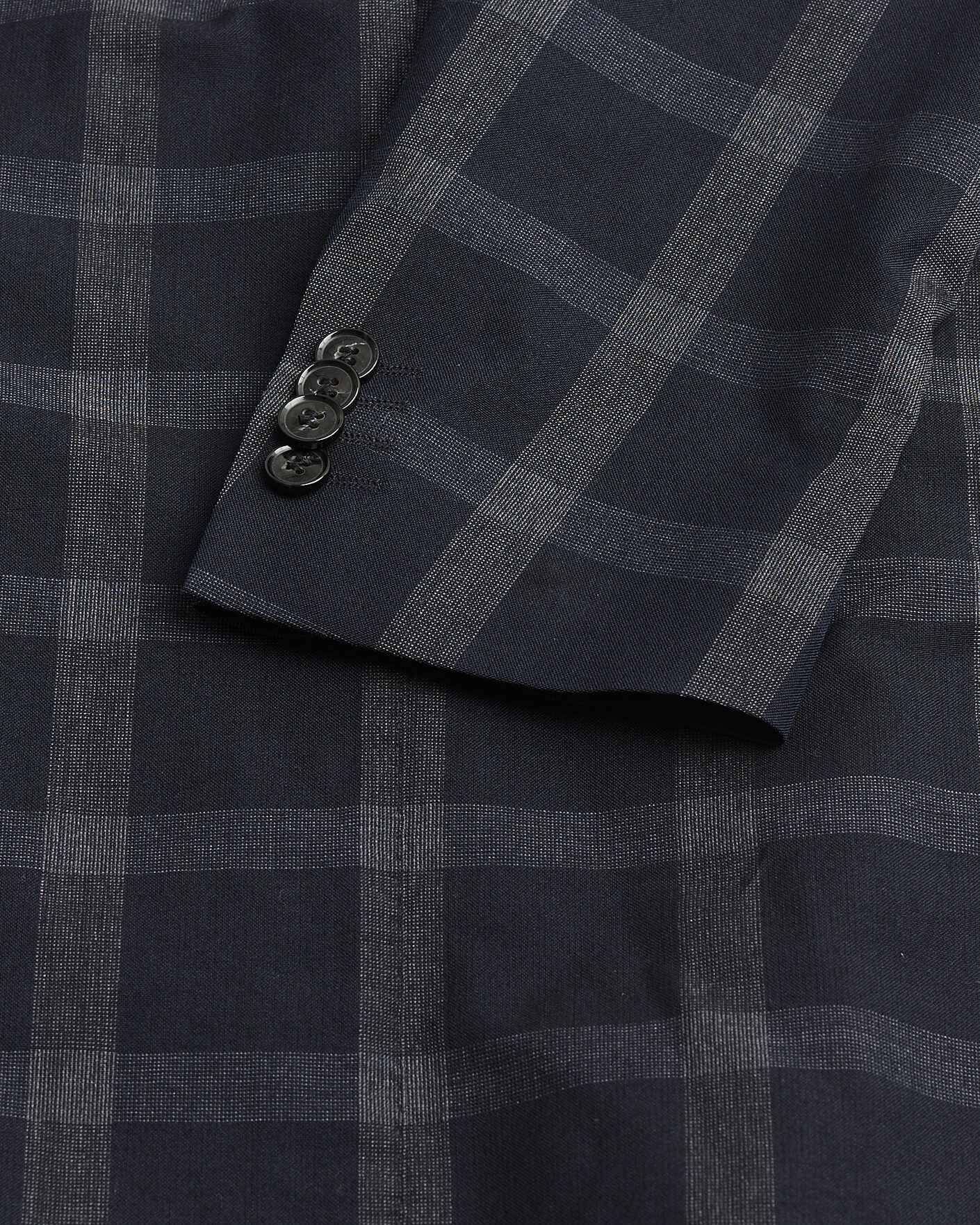 Men | Pre-owned Blazers | Pre-owned | Oscar Jacobson Epic Checked Wool Blazer Blue 52