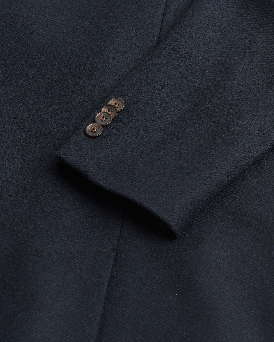 Men | Pre-owned Coats & Jackets | Pre-owned | Morris Double Breasted Wool Coat Navy 48