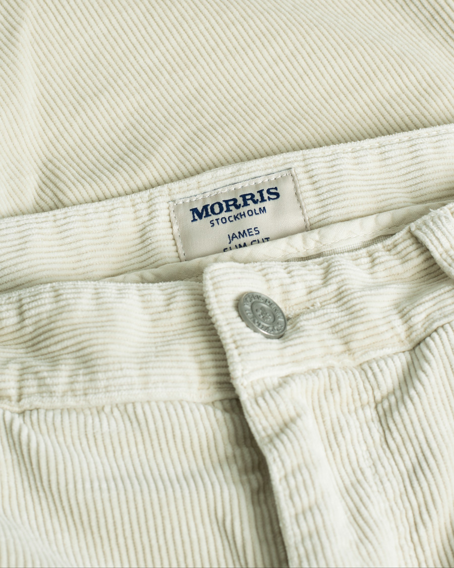 Men | Morris James Corduroy 5-Pocket Pant Off White | Pre-owned | Morris James Corduroy 5-Pocket Pant Off White