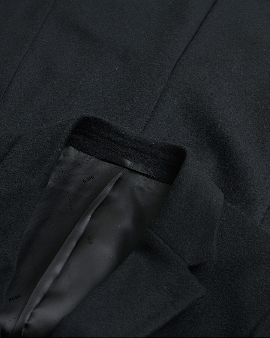 Men | Pre-owned Coats & Jackets | Pre-owned | HUGO Cashmere Coat Black 46