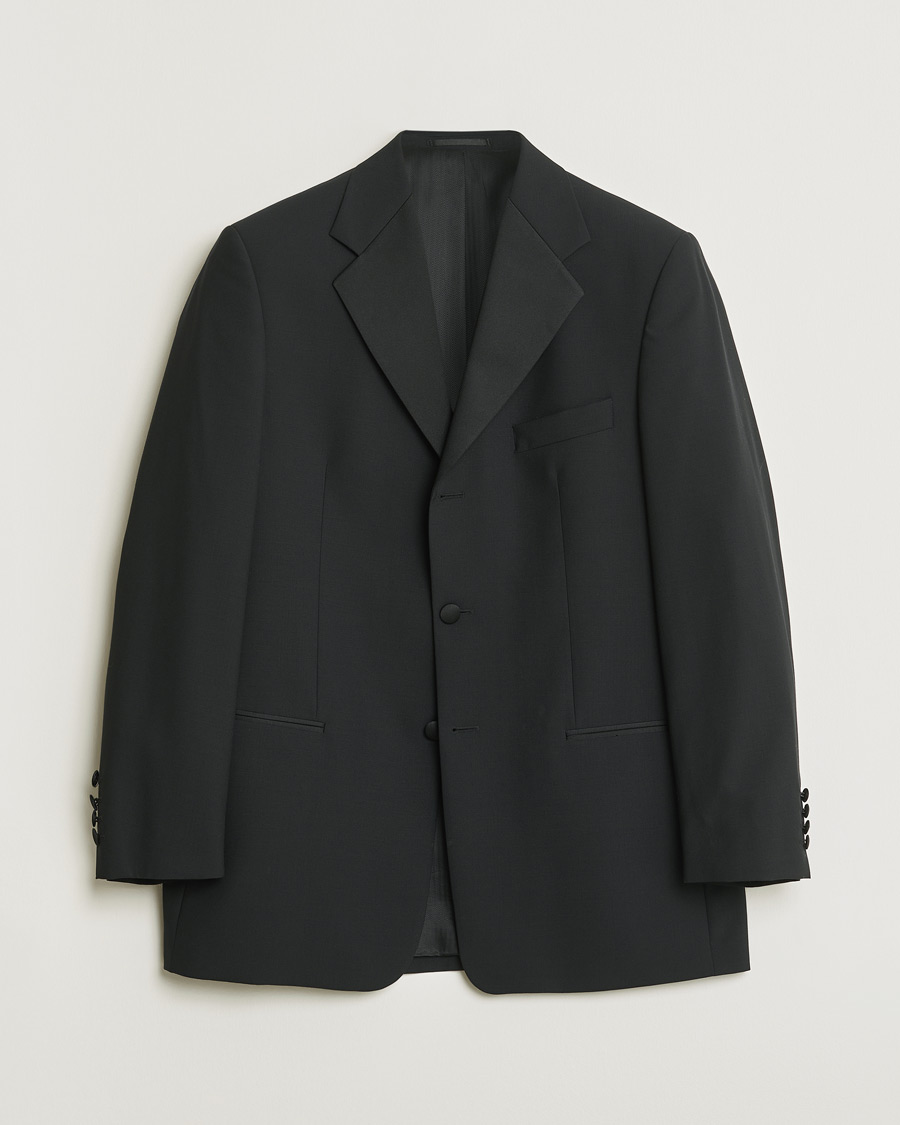 Men | Pre-owned Blazers | Pre-owned | Oscar Jacobson Vintage Tuxedo Blazer Black 50