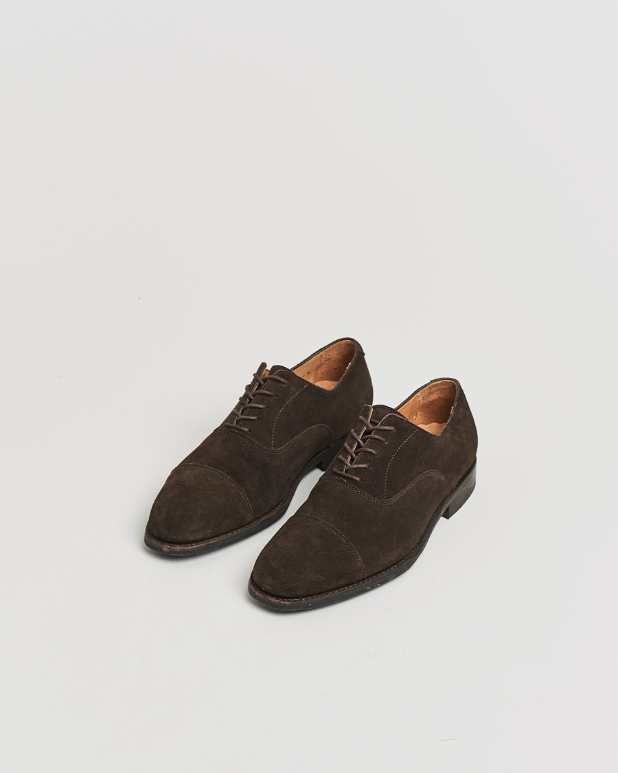 Men | Pre-owned Welted shoes | Pre-owned | Myrqvist Äppelviken Oxford Dark Brown Suede UK6 - EU40