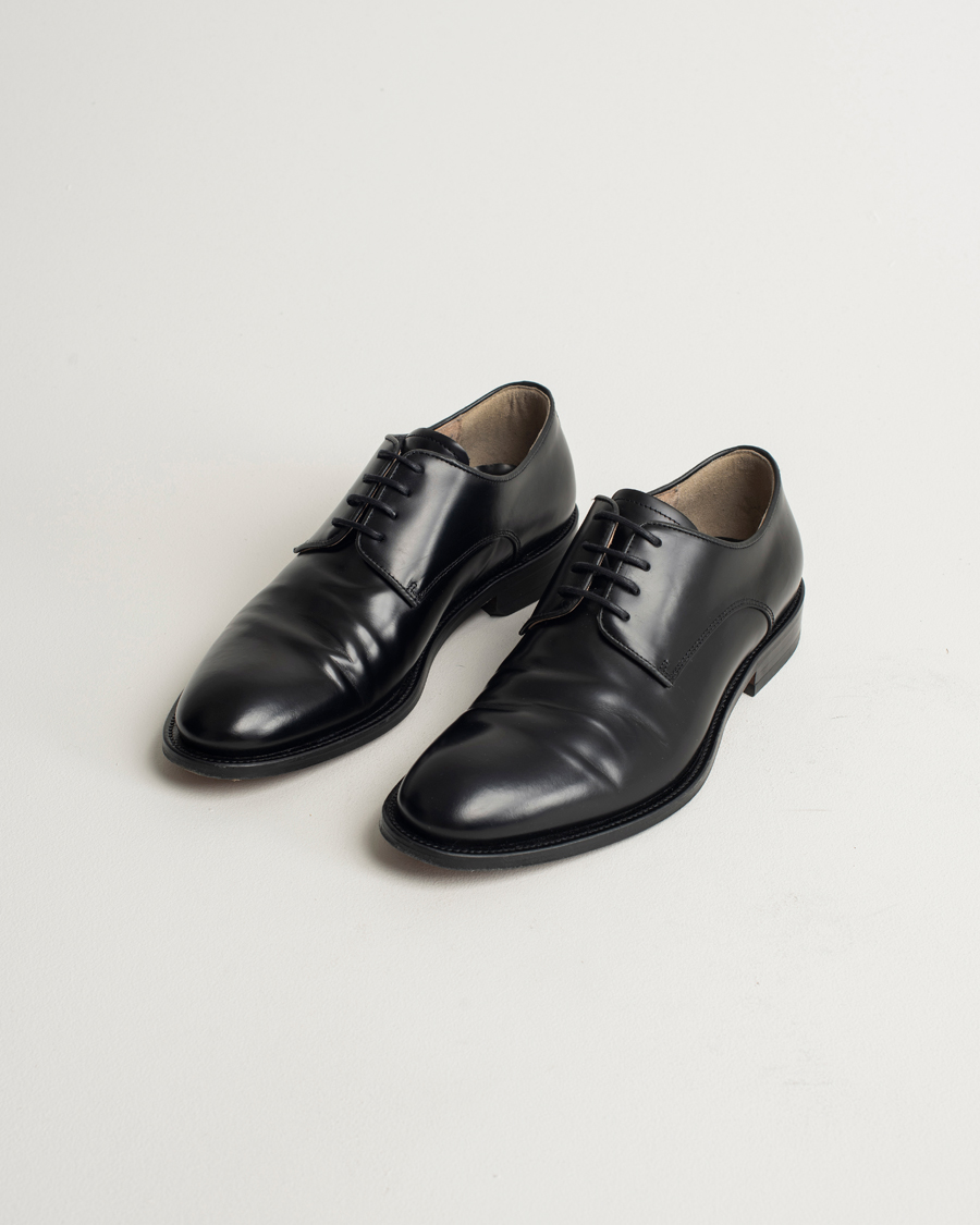 Men | Filippa K Derby Shoes Black Calf 41 | Pre-owned | Filippa K Derby Shoes Black Calf 41