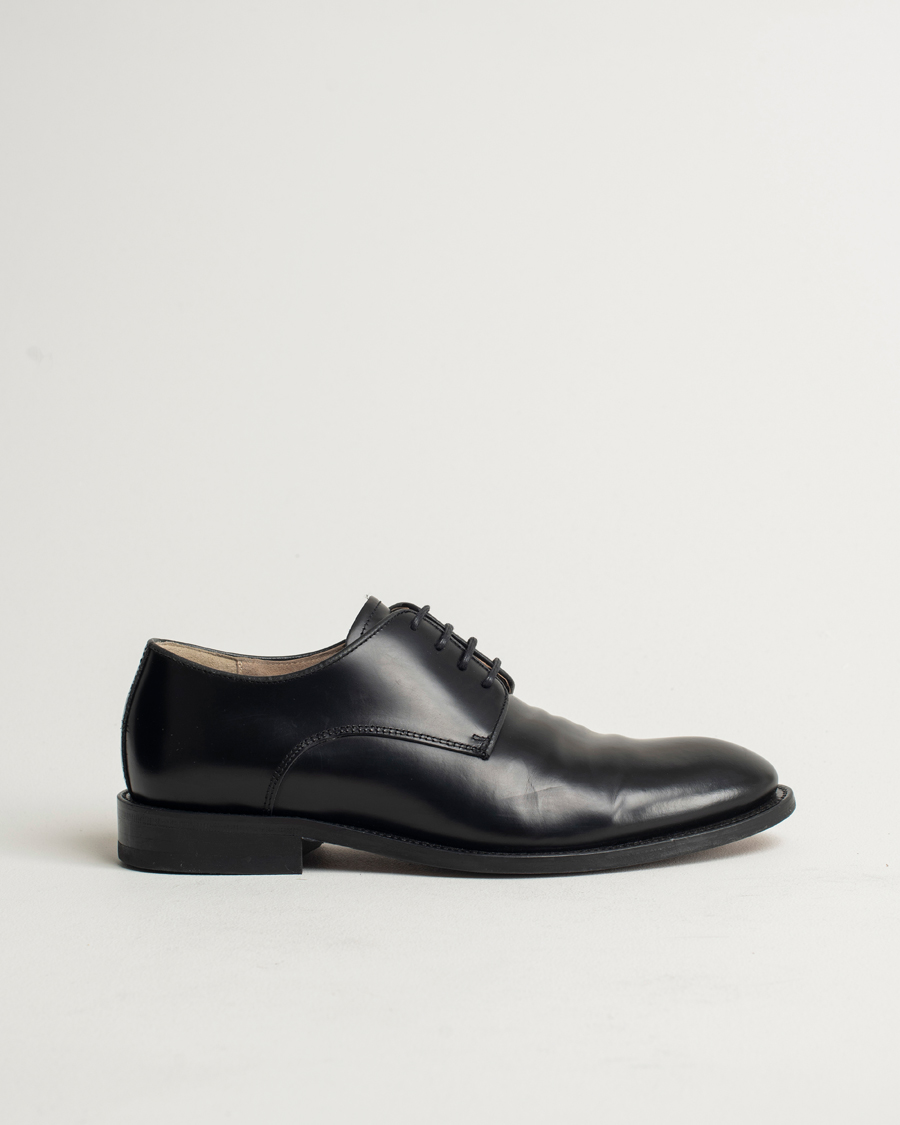 Men | Filippa K Derby Shoes Black Calf 41 | Pre-owned | Filippa K Derby Shoes Black Calf 41