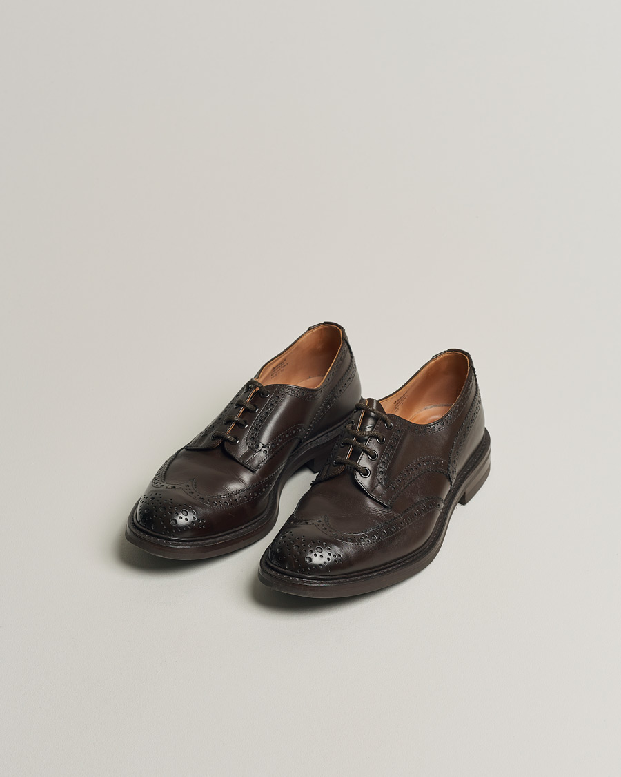 Men | Tricker's Bourton Country Brogues Espresso Calf | Pre-owned | Tricker's Bourton Country Brogues Espresso Calf