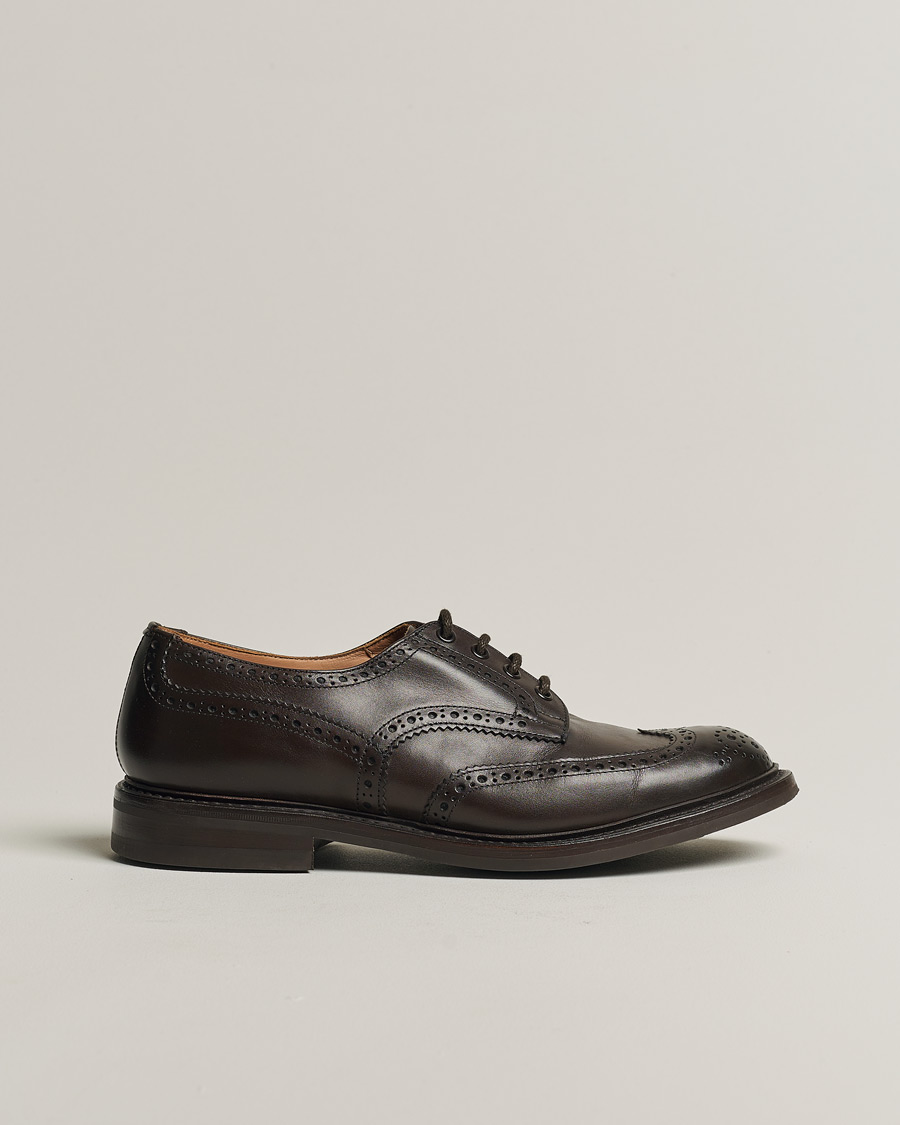 Men | Tricker's Bourton Country Brogues Espresso Calf | Pre-owned | Tricker's Bourton Country Brogues Espresso Calf