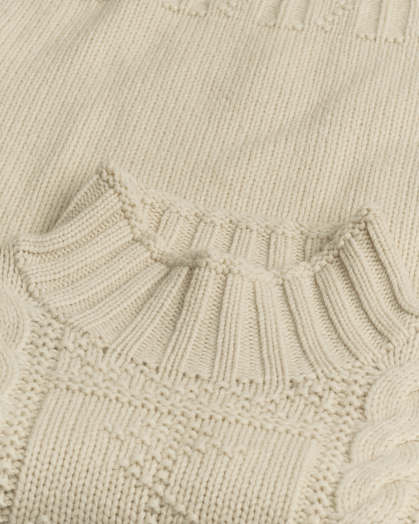 Men | Pre-owned Sweaters & Knitwear | Pre-owned | Polo Ralph Lauren Wool Knitted Aran Rollneck Cream M
