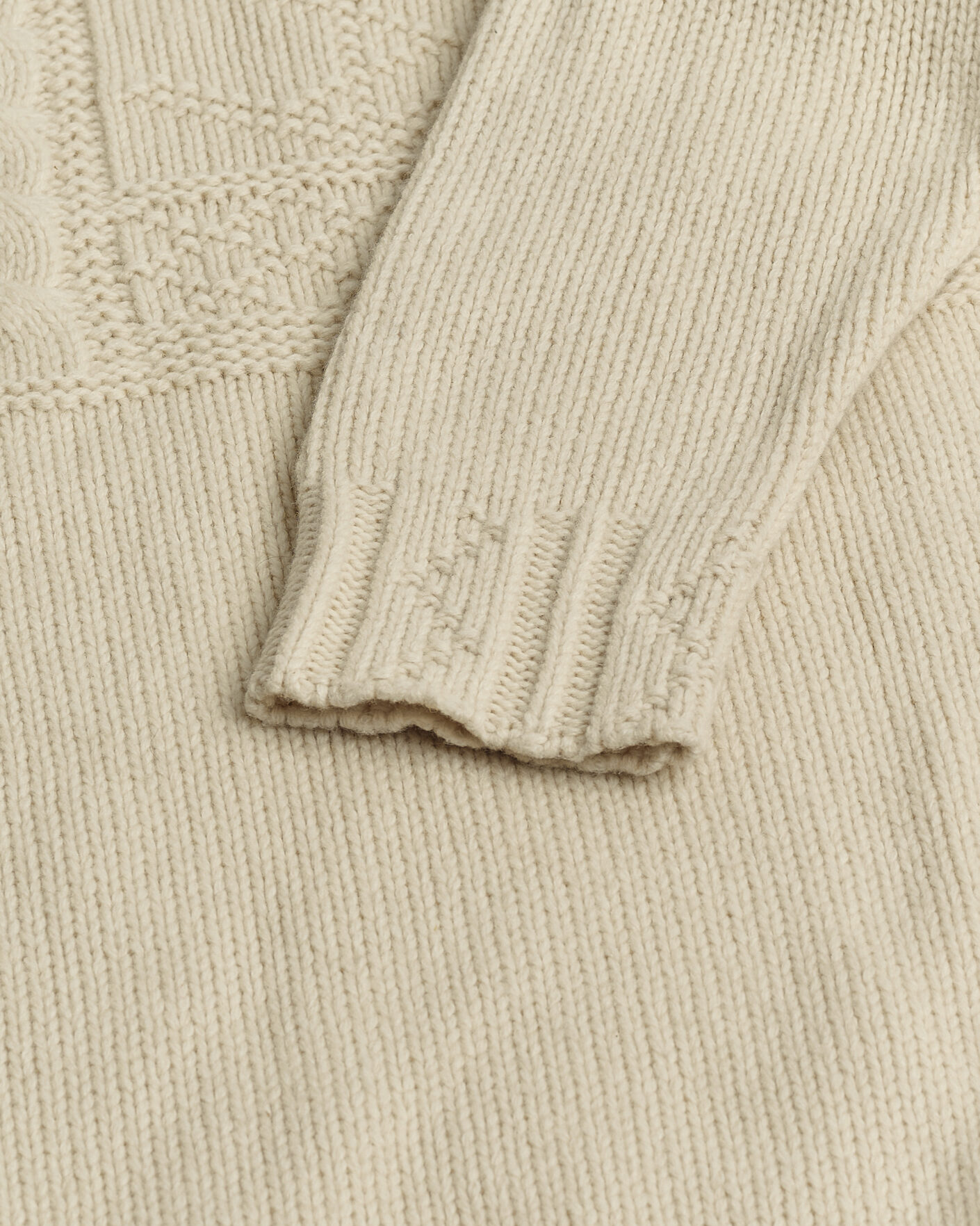 Men | Pre-owned Sweaters & Knitwear | Pre-owned | Polo Ralph Lauren Wool Knitted Aran Rollneck Cream M