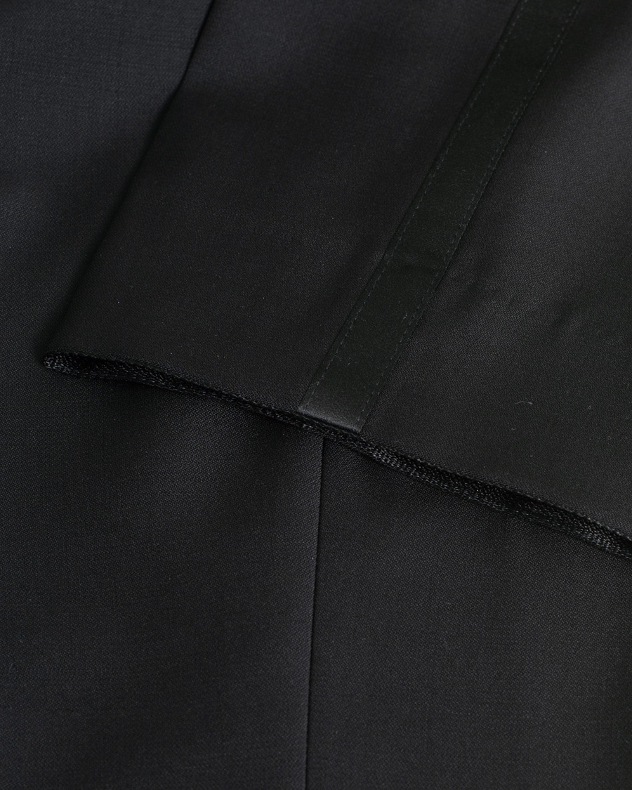 Herr |  | Pre-owned | Oscar Jacobson Denz Wool Tuxedo Trousers Black