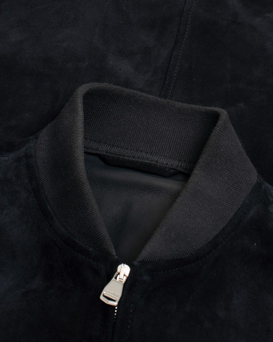 Men | Coats & Jackets | Pre-owned | Valstar Zip Suede Jacket Navy