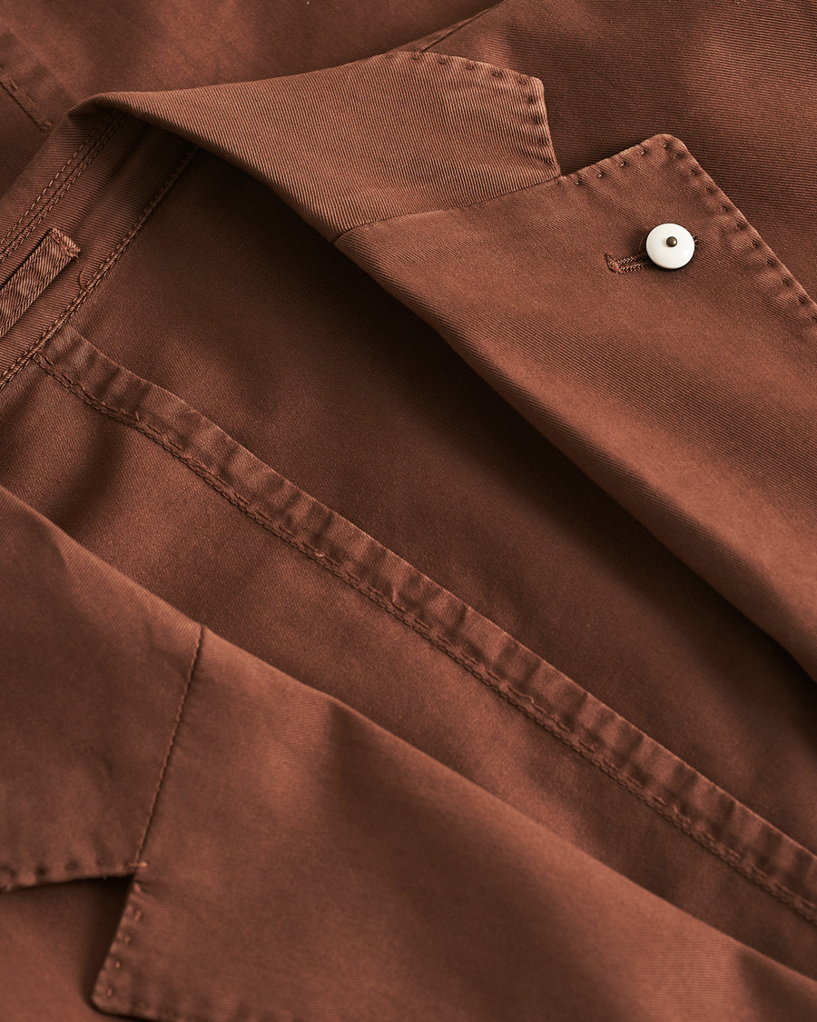 Men | Blazers | Pre-owned | L.B.M. 1911 Jack Regular Fit Cotton Stretch Blazer Brown