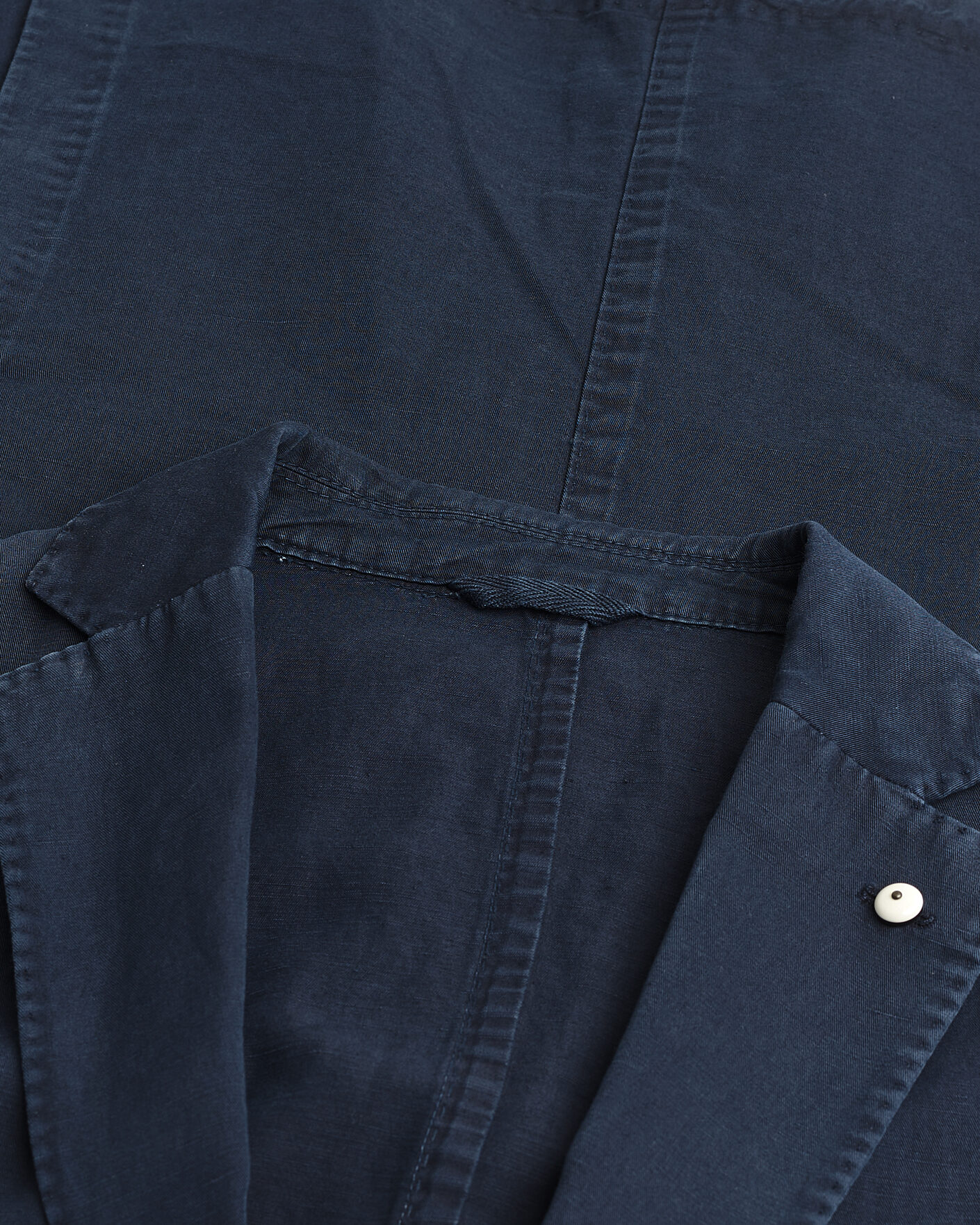Men | Pre-owned Blazers | Pre-owned | L.B.M. 1911 Jack Regular Fit Cotton & Linen Blazer Navy 52