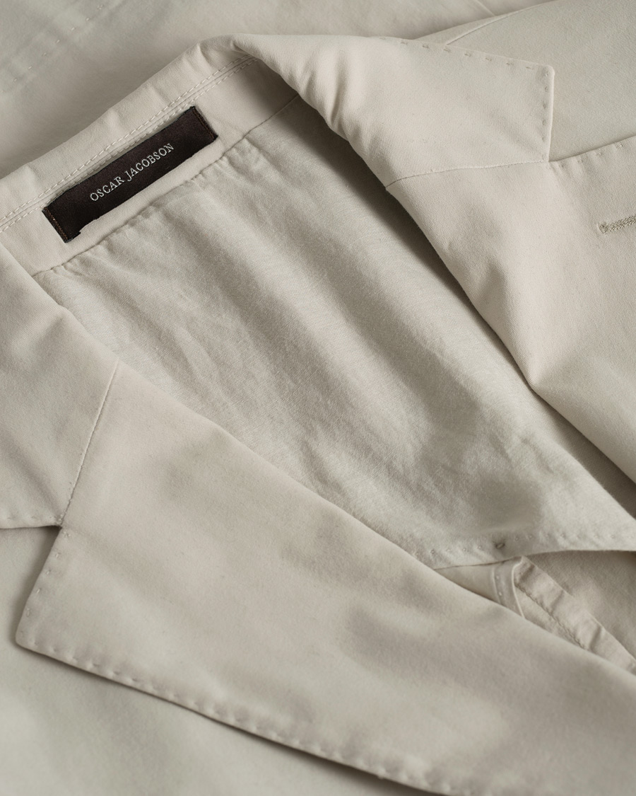 Men | Oscar Jacobson Ferry Cotton Patch Pocket Blazer Beige 50 | Pre-owned | Oscar Jacobson Ferry Cotton Patch Pocket Blazer Beige 50