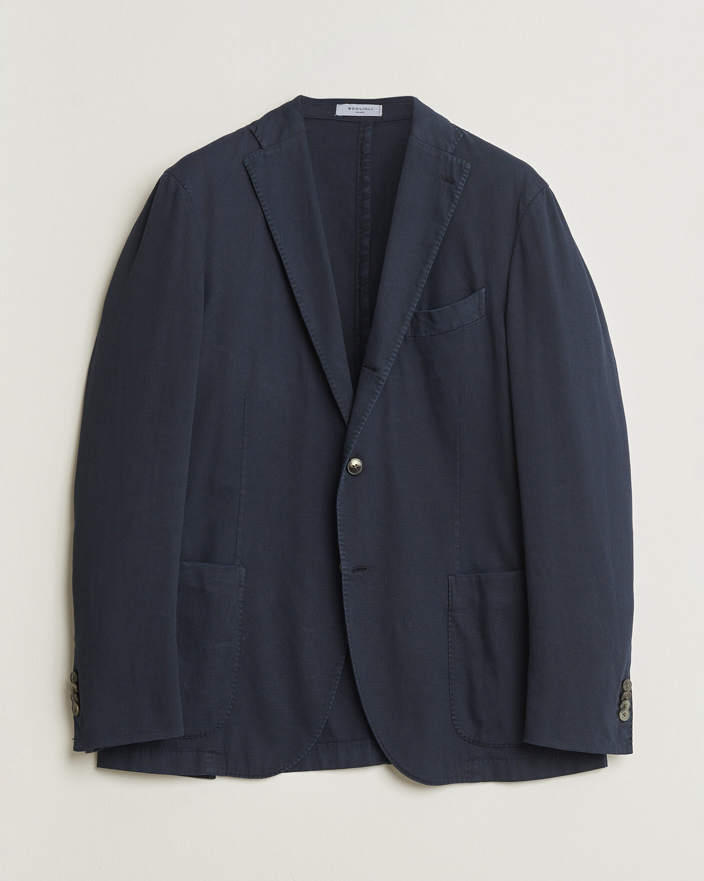 Men | Pre-owned Blazers | Pre-owned | Boglioli K Jacket Cotton Stretch Blazer Navy 52