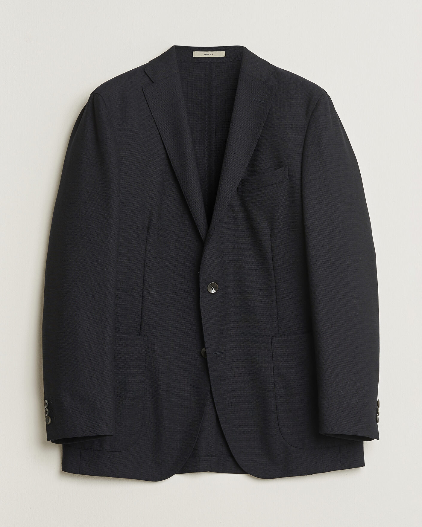 Boglioli Dover Wool Hopsack Blazer Black 52 at CareOfCarl.com