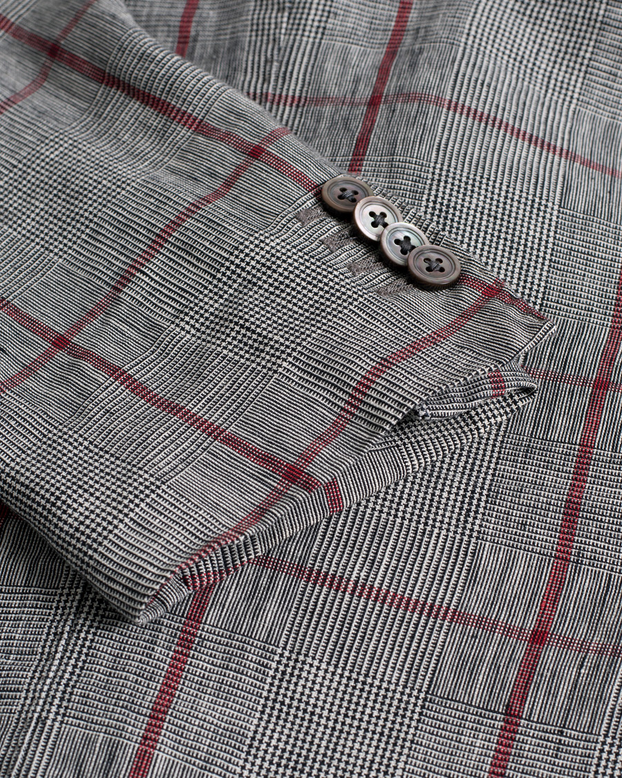 Herr | Pre-owned Kavajer | Pre-owned | Boglioli Coat Linen Blazer Grey 52