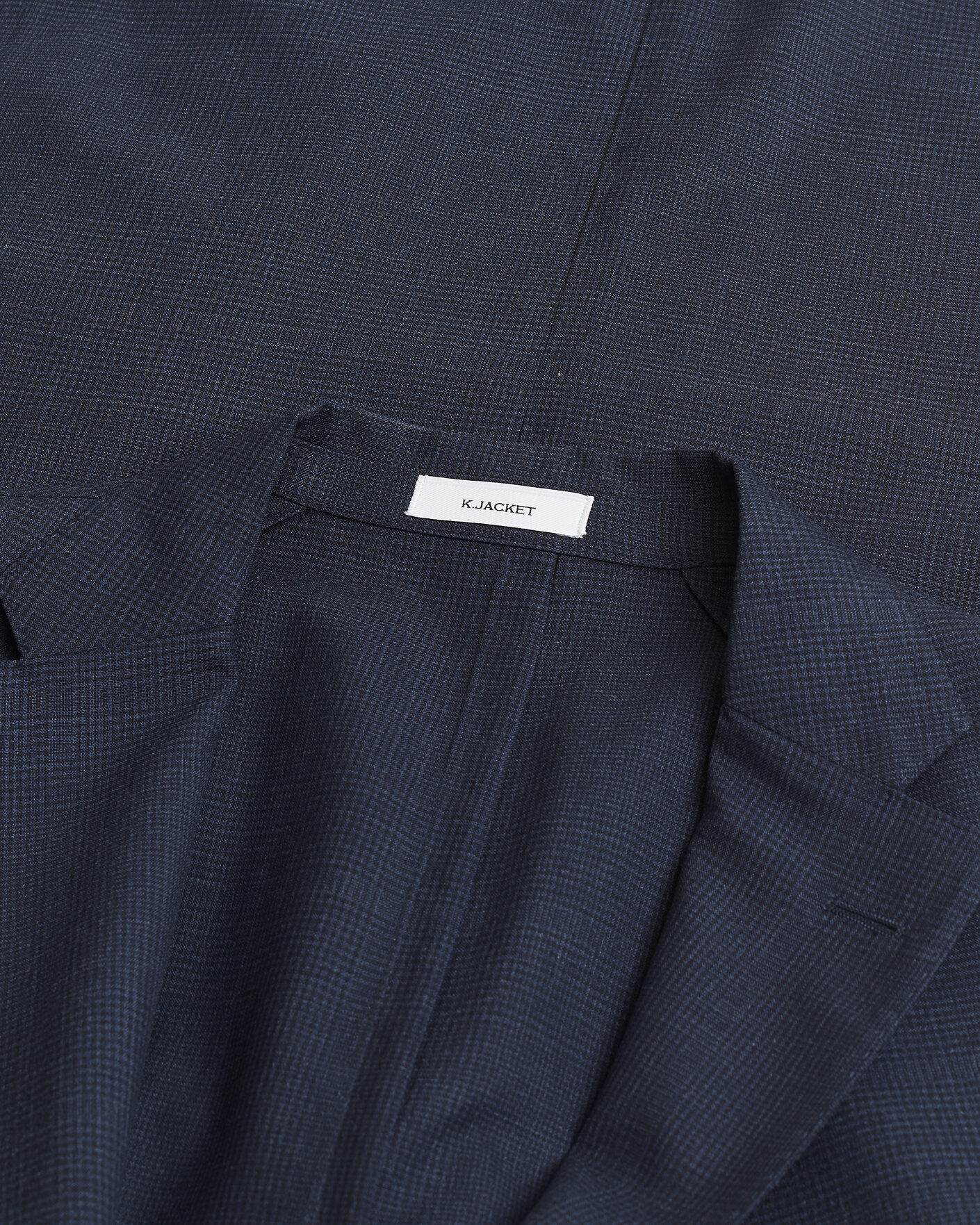 Men | Pre-owned Blazers | Pre-owned | Boglioli K Jacket Check Wool & Silk Blazer Navy 54