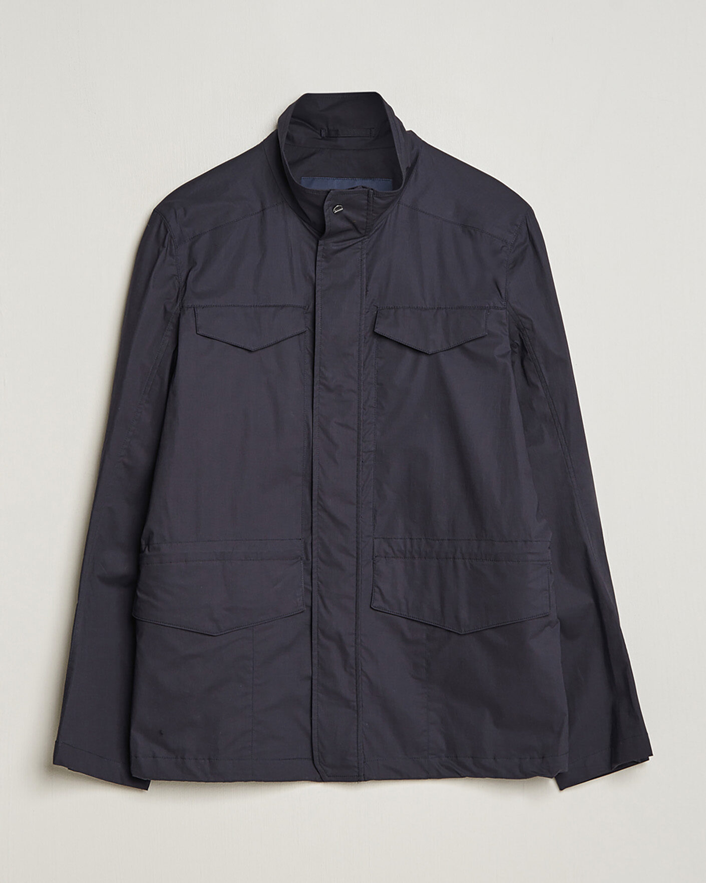 Men | Pre-owned Coats & Jackets | Pre-owned | Herno Lightwieght Cotton Field Jacket Navy 50