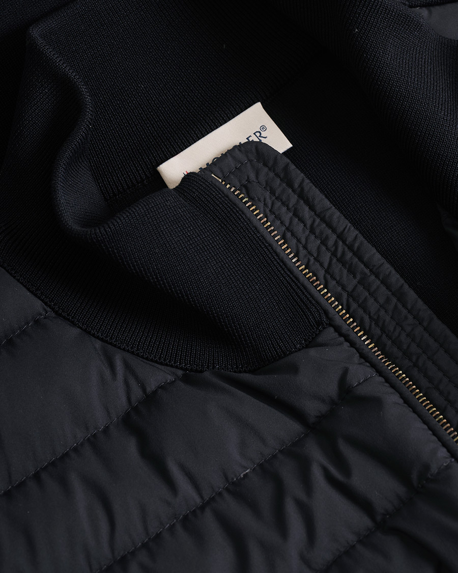 Men | Sweaters & Knitwear | Pre-owned | Moncler Light Hybrid Zip Jacket Navy
