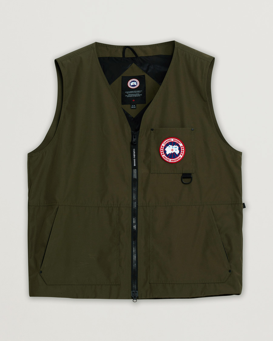 Men | Pre-owned Coats & Jackets | Pre-owned | Canada Goose Canmore Vest Military Green
