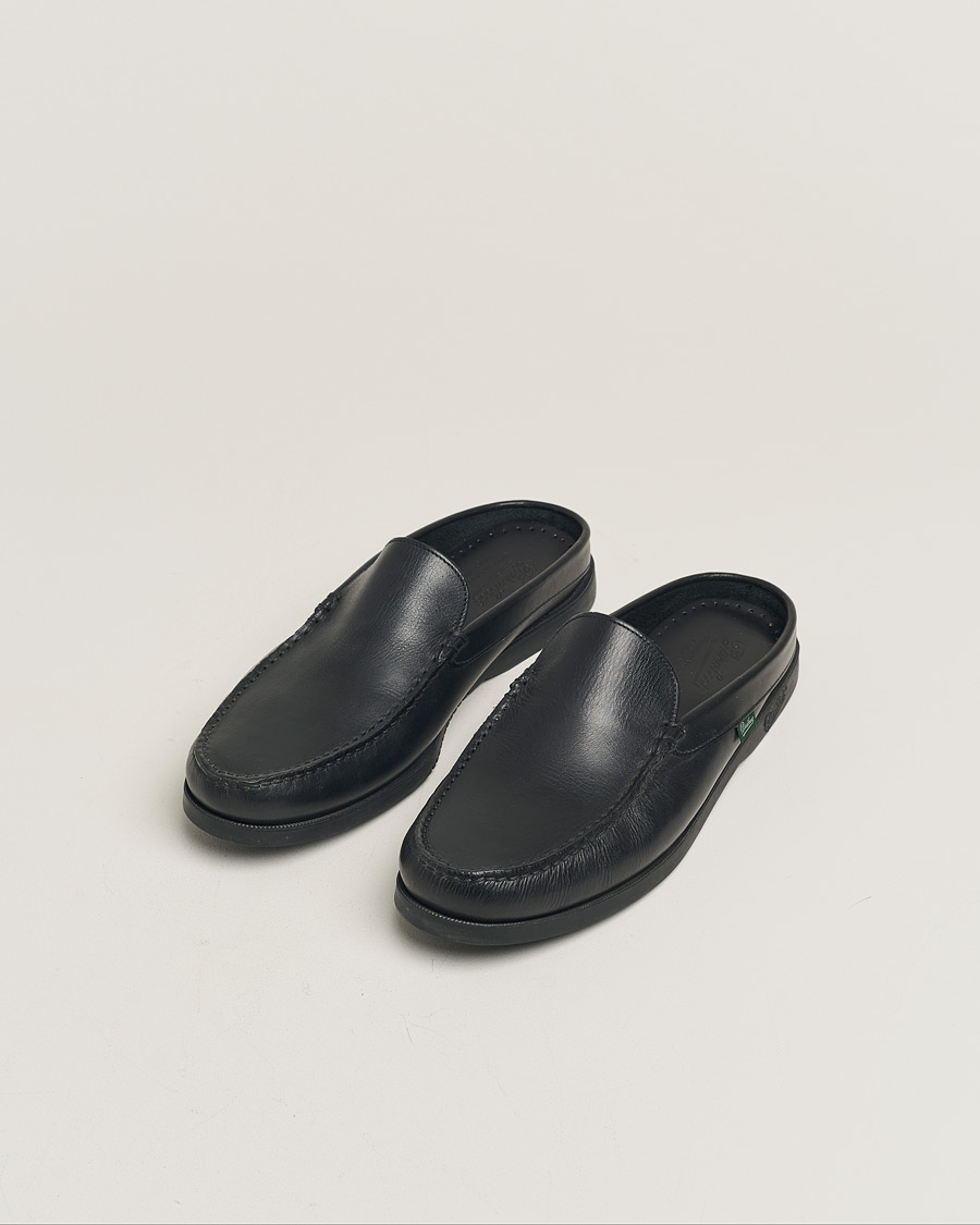 Men | Paraboot Bahamas Slipper Black | Pre-owned | Paraboot Bahamas Slipper Black