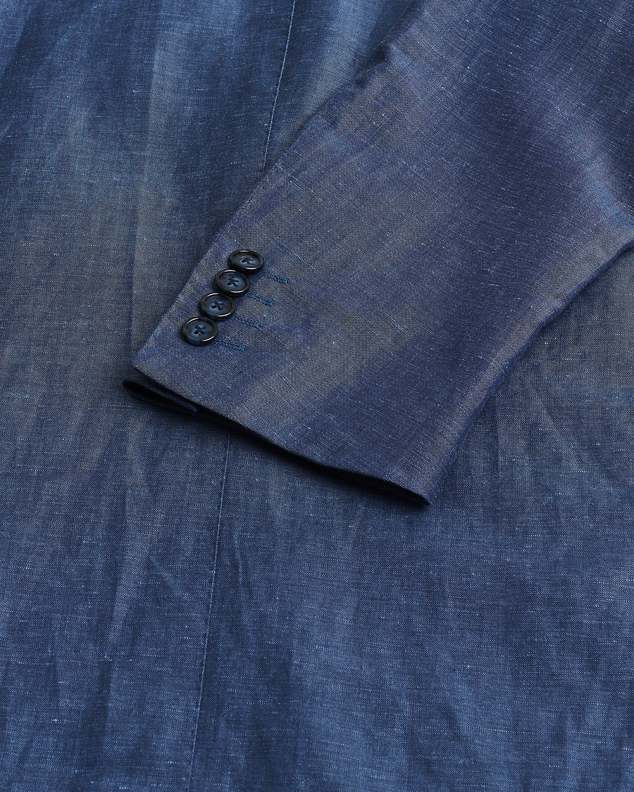 Men | Pre-owned Suits | Pre-owned | Corneliani Linen/Wool Blend Suit Blue 52