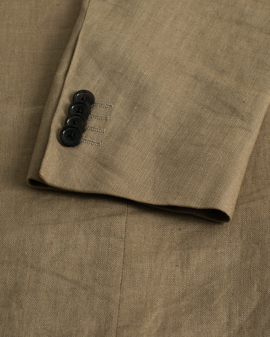 Men | Blazers | Pre-owned | GANT Tailored fit Linen Blazer Beige 52