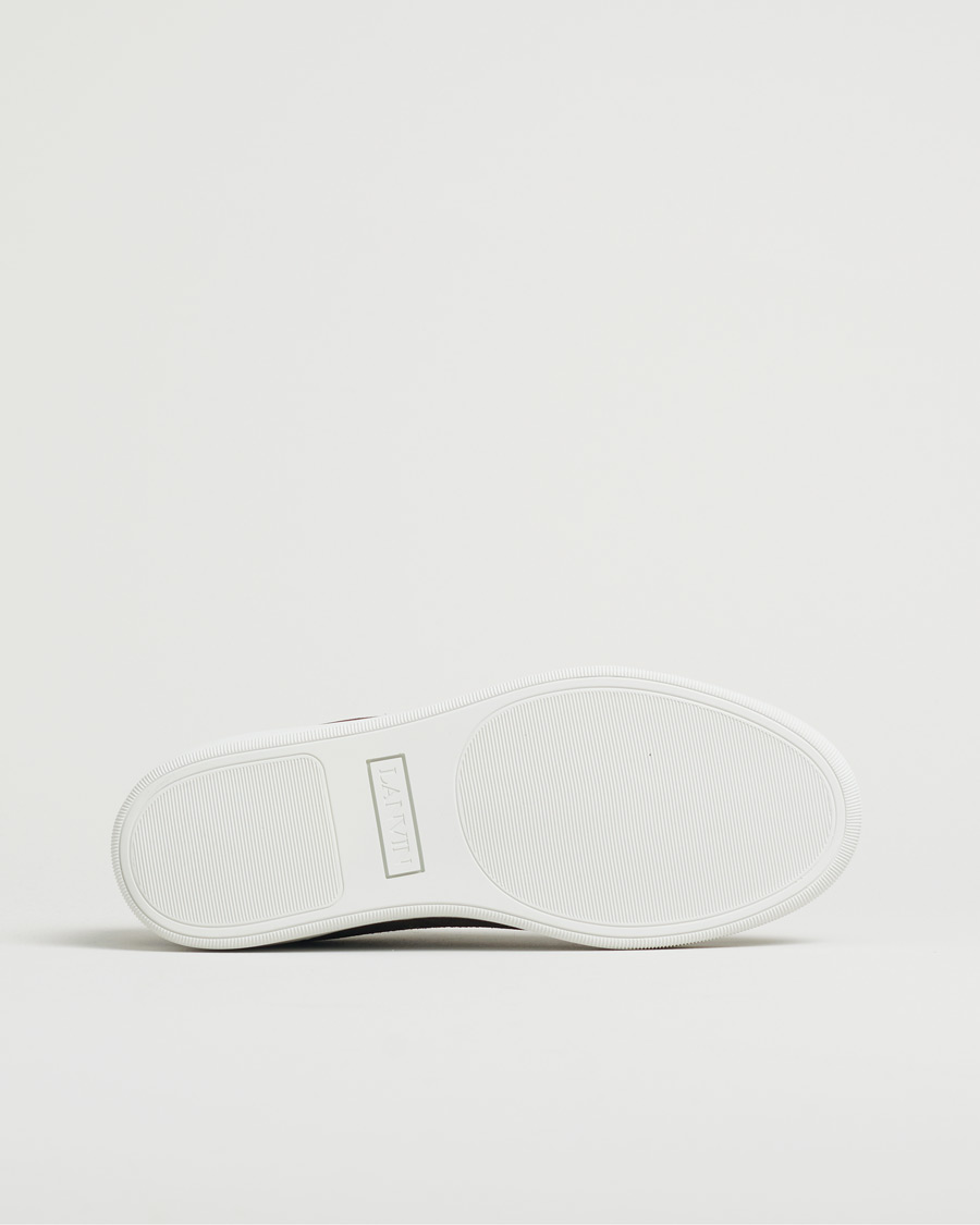 Men | Lanvin Patent Cap Toe Sneaker Dark Brown | Pre-owned | Lanvin Patent Cap Toe Sneaker Dark Brown