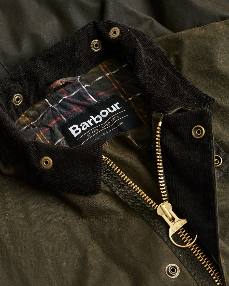 Barbour Heritage Bedale Wax Trench Coat Olive M at CareOfCarl.com