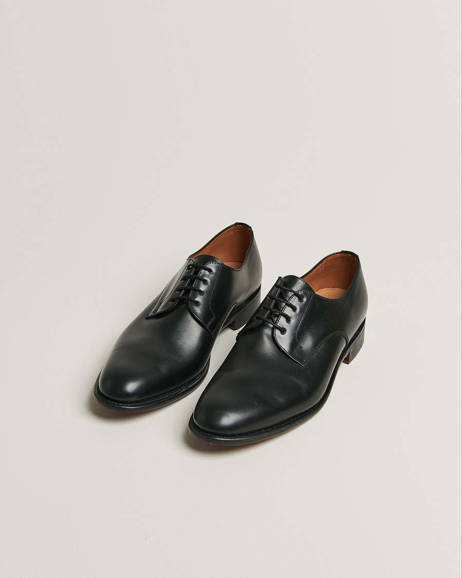 Men | Sanders Athens Calf Plain Gibson Black | Pre-owned | Sanders Athens Calf Plain Gibson Black