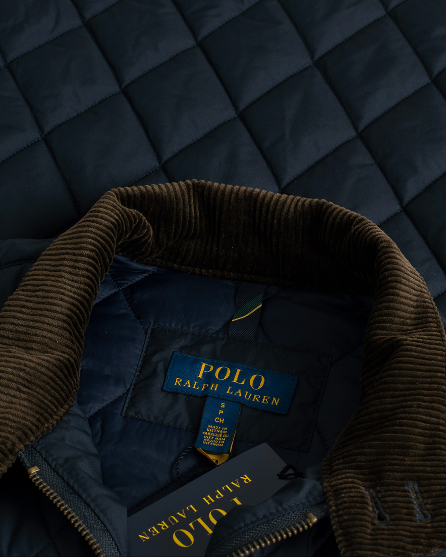 Men | Polo Ralph Lauren Quilted Jacket Navy S | Pre-owned | Polo Ralph Lauren Quilted Jacket Navy S