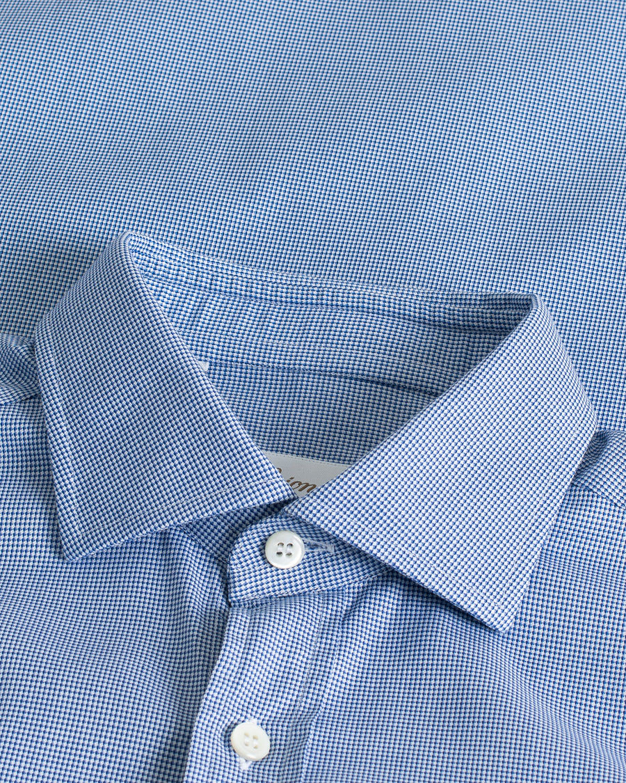 Men | Shirts | Pre-owned | Brioni Slim Fit Micro Structure Dress Shirt Light Blue