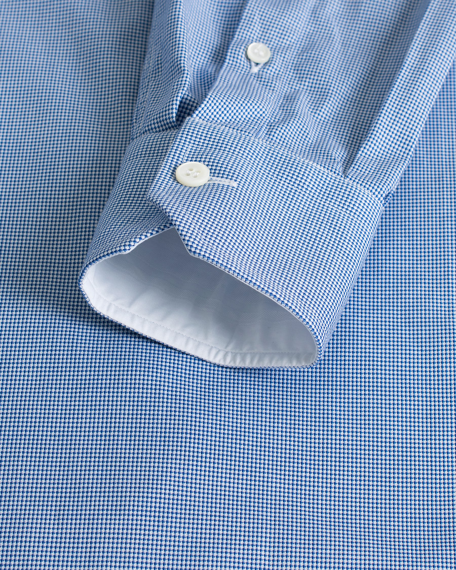 Men | Shirts | Pre-owned | Brioni Slim Fit Micro Structure Dress Shirt Light Blue
