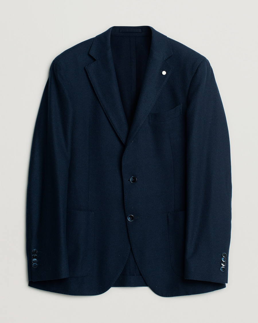 Men | Blazers | Pre-owned | Luigi Bianchi Mantova Navy Cashmere Blazer 50
