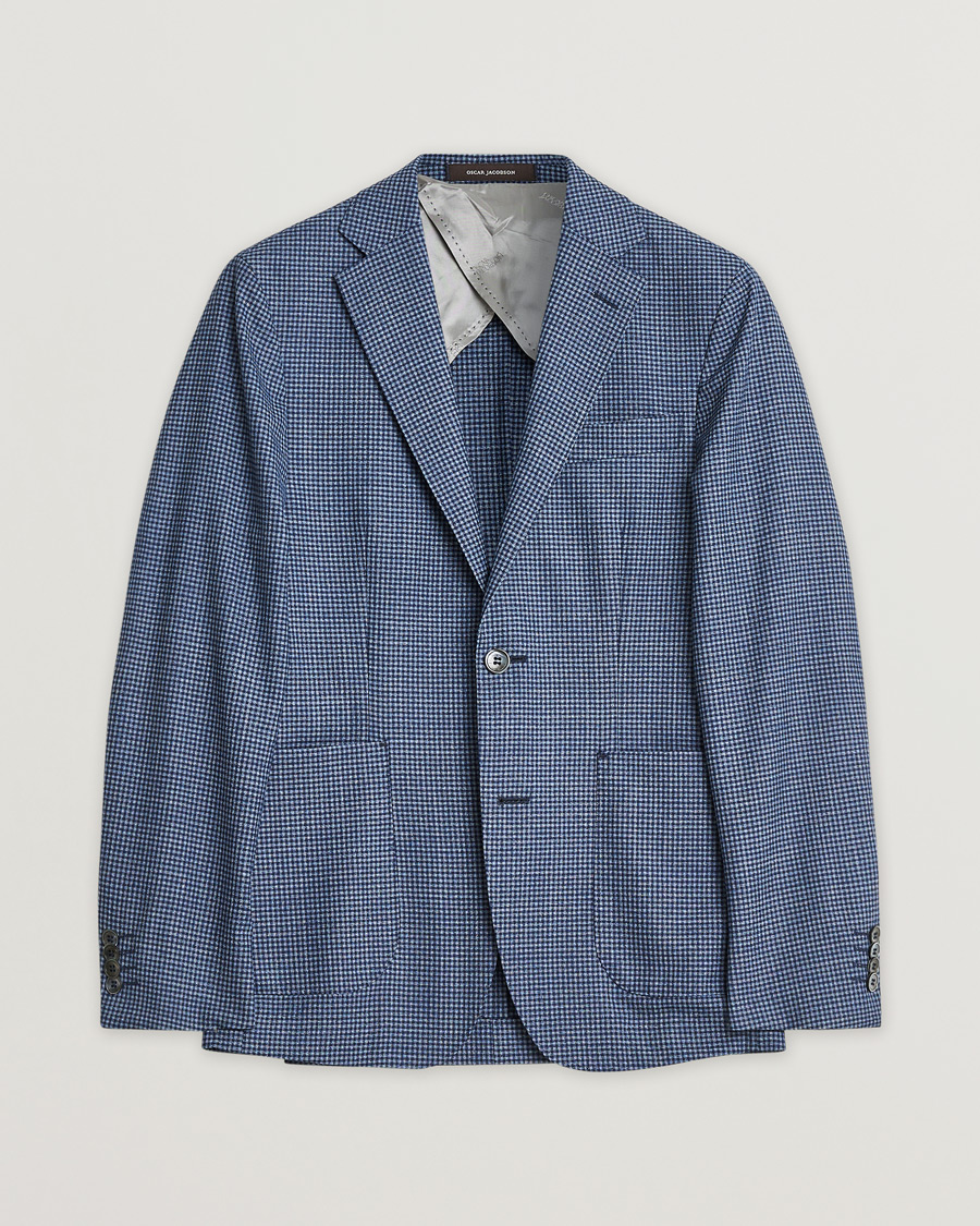 Men | Pre-owned Blazers | Pre-owned | Oscar Jacobson Ferry Check Wool Blazer Multi